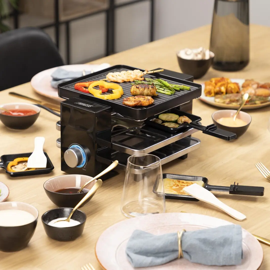Princess 162915 Raclette Gourmetstel - 700W - 4 Personen - Zwart - afbeelding 6 van 6