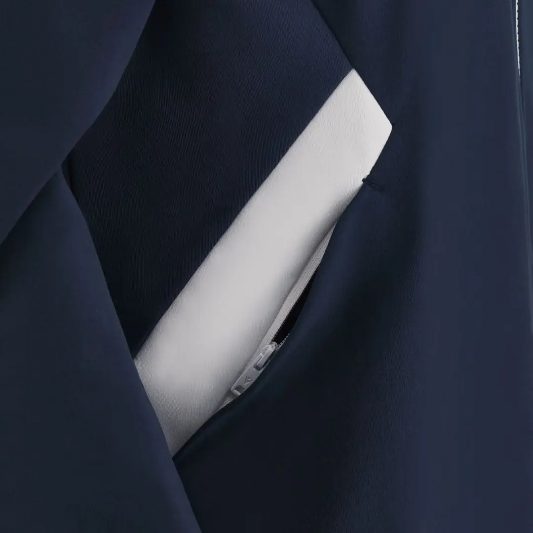 Macron Victory Bastet Jas Kinderen - Navy/Wit - Maat 11-12Y