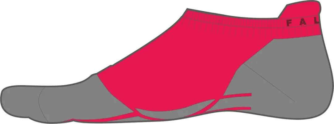 Falke RU4 Invisible Anti-Blaar Sokken Dames - Rood - Maat 35-36