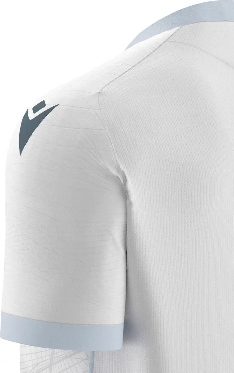 Macron Wyvern Eco Shirt Korte Mouw Kinderen 140 - Wit/Zwart
