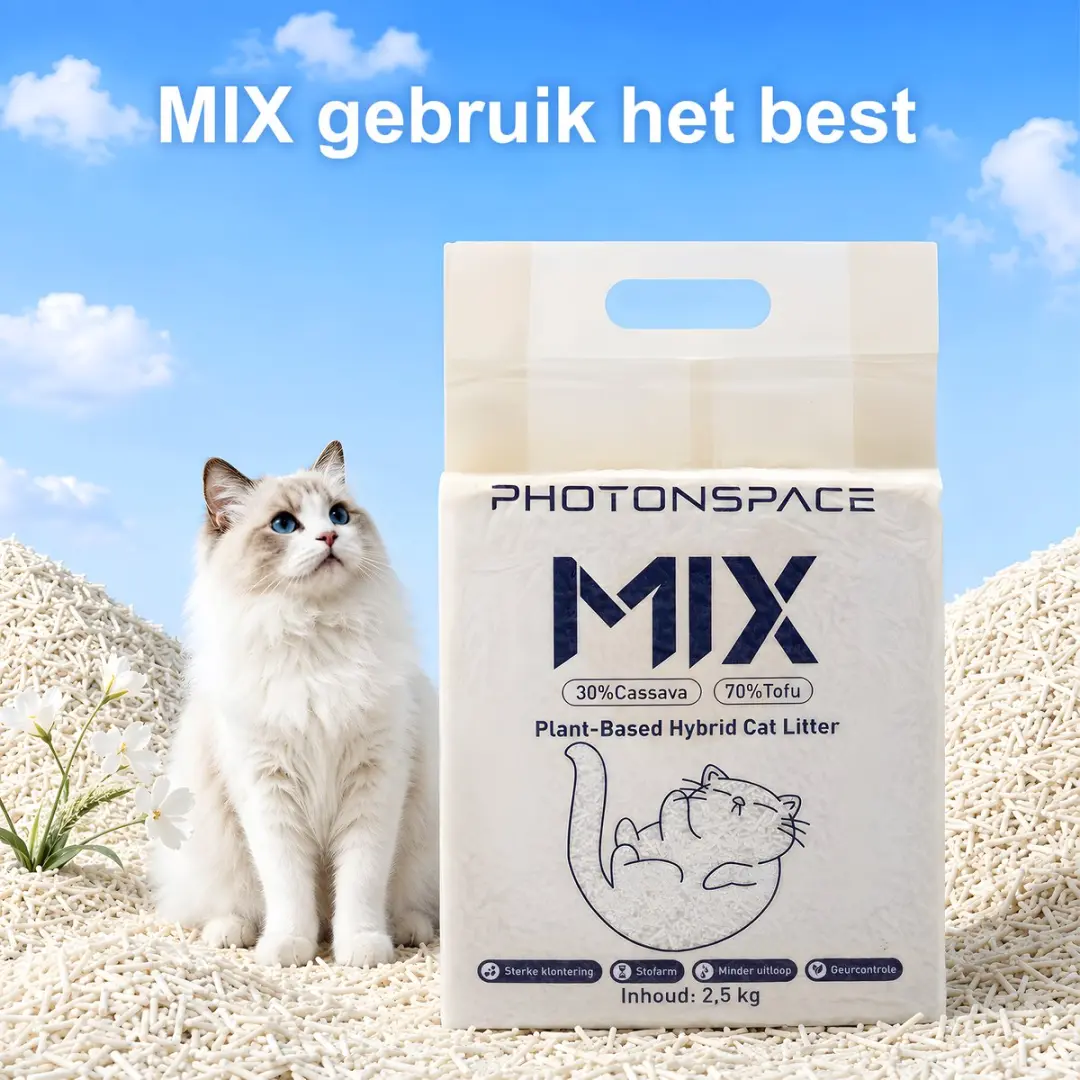 Photonspace Tofu Kattenbakvulling - 36L (6x6L) - Klontvormend
