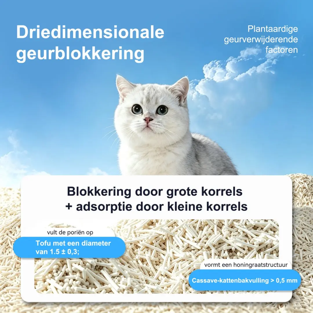 Photonspace Tofu Kattenbakvulling - 36L (6x6L) - Klontvormend