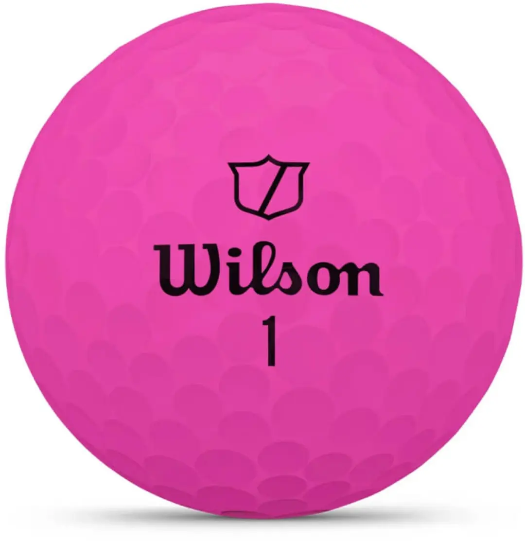 Wilson DUO Soft Golfballen 2025 - Roze - 12 Stuks