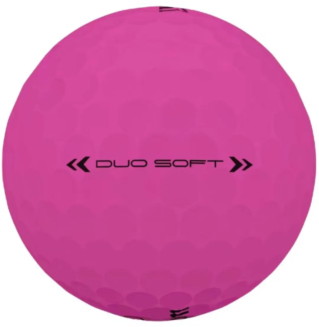 Wilson DUO Soft Golfballen 2025 - Roze - 12 Stuks