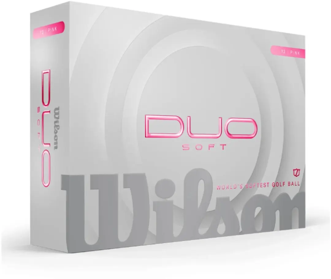 Wilson DUO Soft Golfballen 2025 - Roze - 12 Stuks