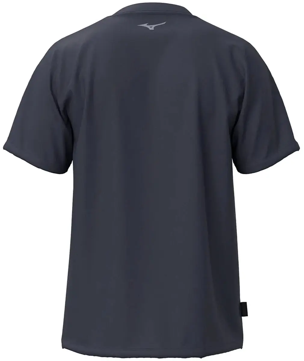 Mizuno Athletics T-shirt M - Odyssey Gray/Blue Granite