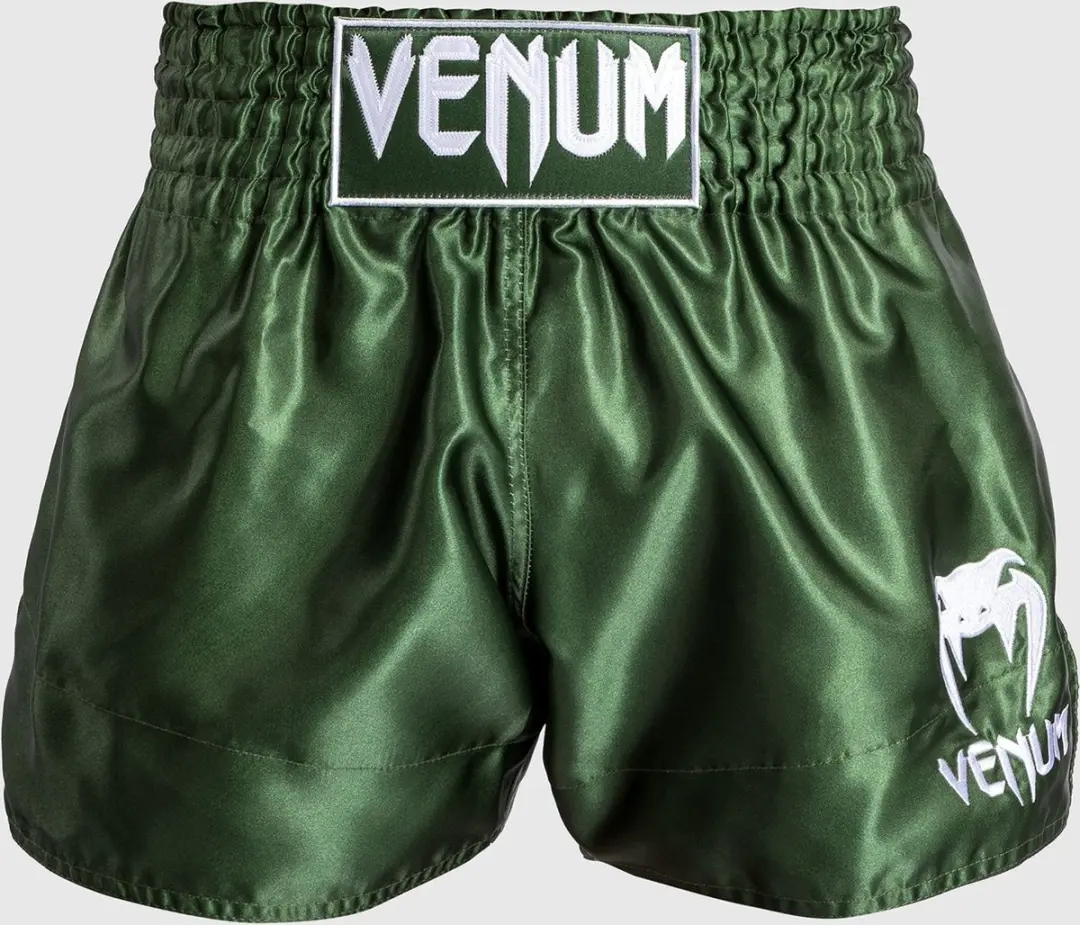 Venum Classic Muay Thai Shorts M - Kaki/Wit