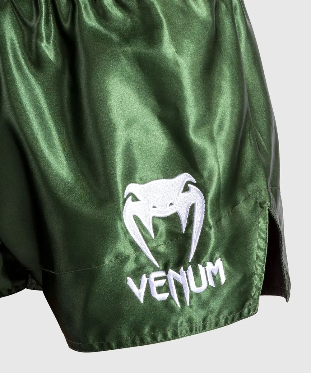 Venum Classic Muay Thai Shorts M - Kaki/Wit