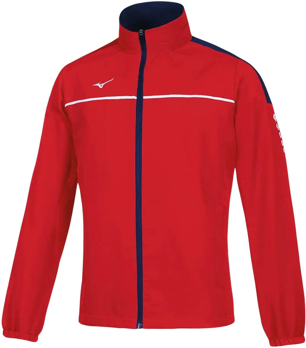 Mizuno Tokyo Trainingsjack Heren XXL - Rood/Navy