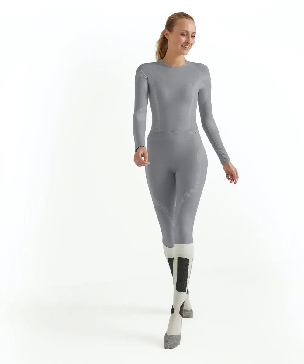 Falke Wool-Tech Long Tights 33313 - S - Grijs