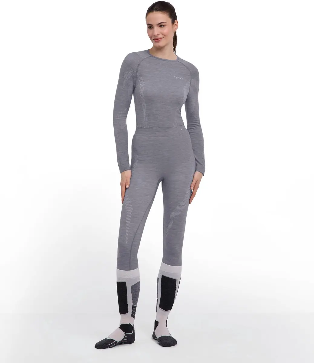 Falke Wool-Tech Long Tights 33313 - S - Grijs