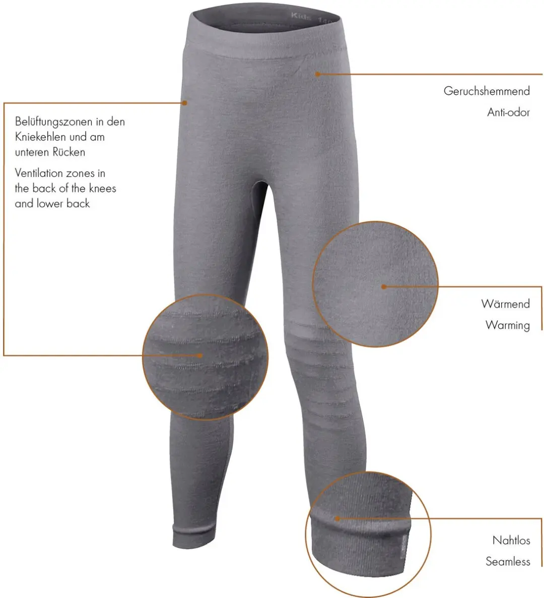 Falke Wool-Tech Long Ondergoed 31924 - 134/140 Zwart