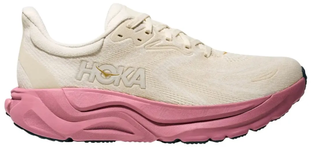 Hoka Arahi 8 Dames Hardloopschoenen - 40 2/3 - Off White/Rozeblauw