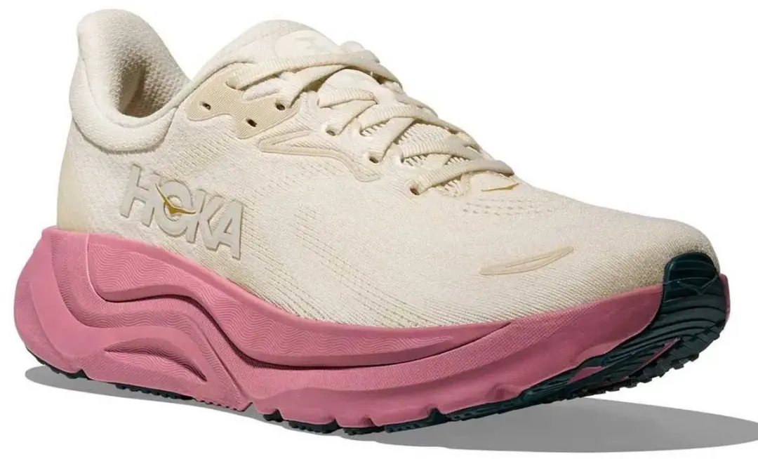 Hoka Arahi 8 Dames Hardloopschoenen - 40 2/3 - Off White/Rozeblauw