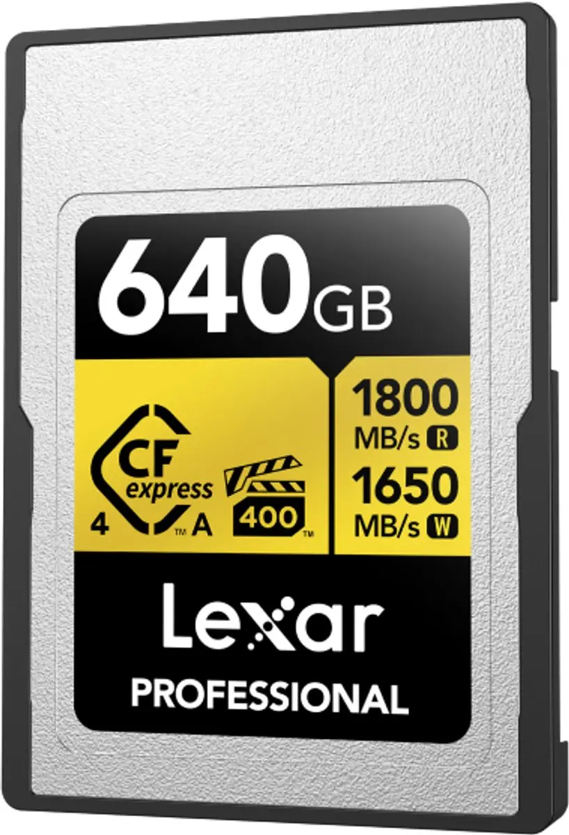 Lexar CFexpress PRO Type A Gold 4.0 640GB - 1800MB/s Lezen