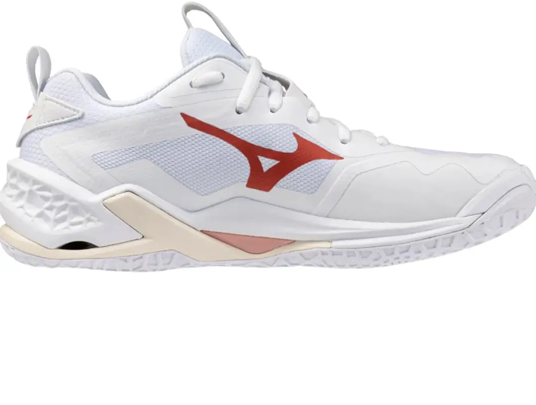 Mizuno Wave Stealth Neo 2 Dames Sportschoenen - EU 42.5 - Wit/Rose