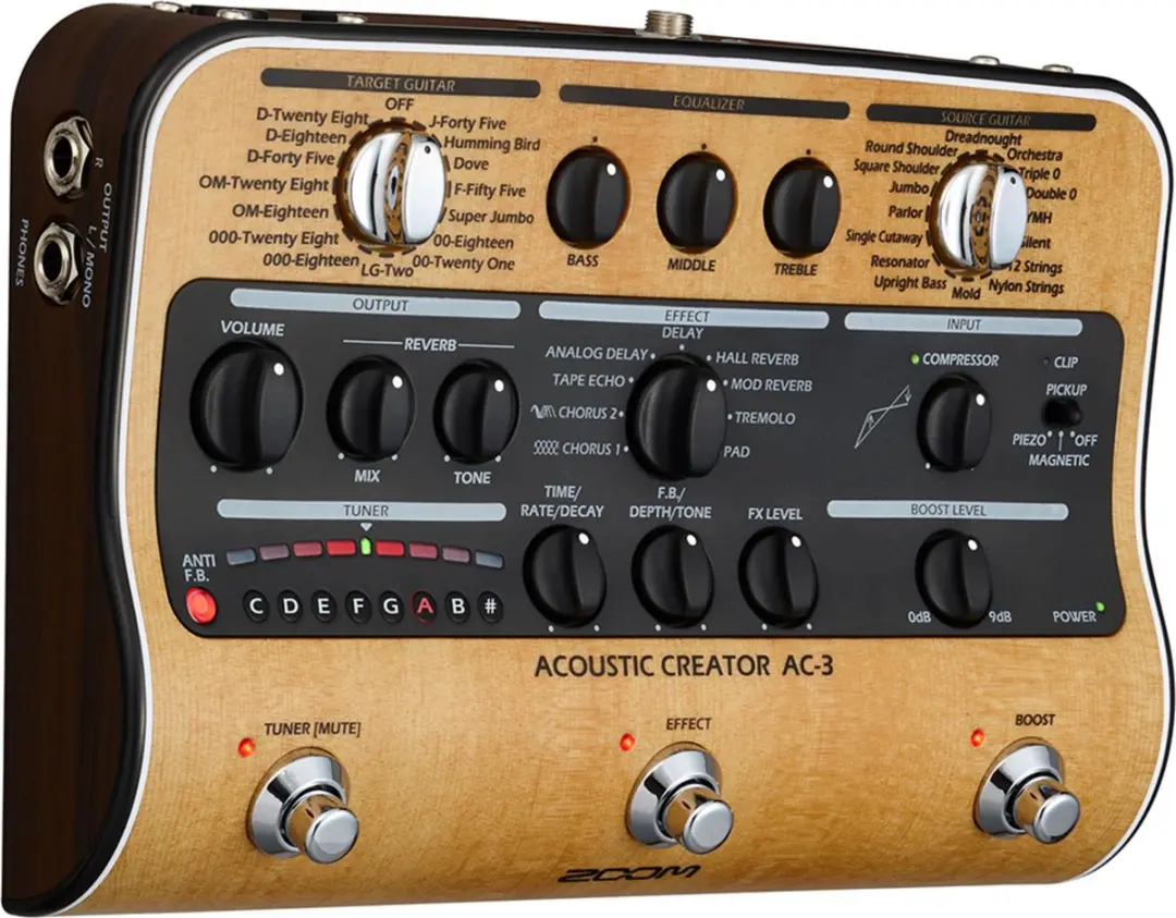 Zoom AC-3 Acoustic Creator Effect-unit - afbeelding 6 van 6