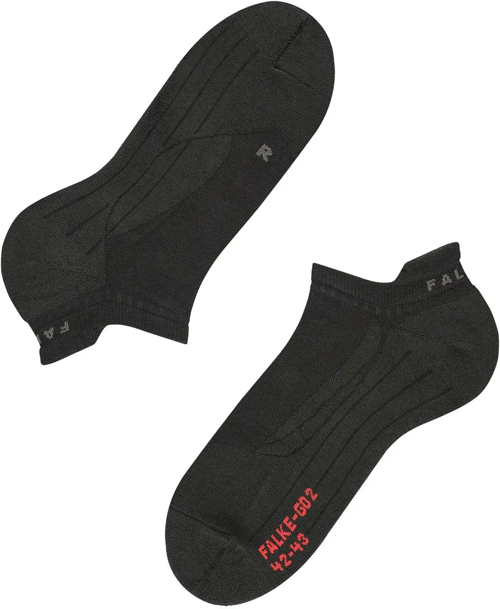 Falke GO2 Invisible Golfsokken Heren - Medium Padding - Zwart