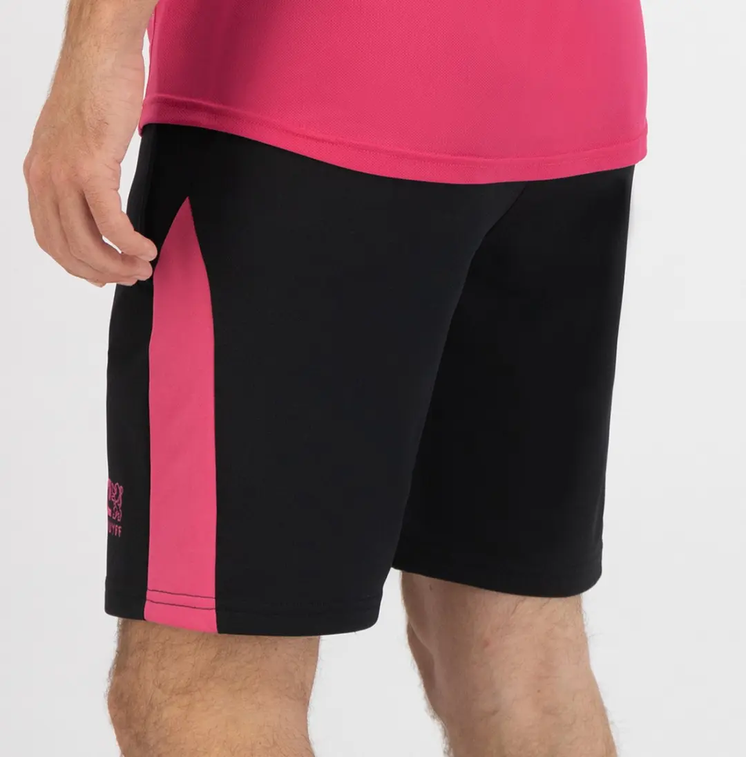 Cruyff Turn Tech Short Senior CT100020-950 - XL - Zwart Roze