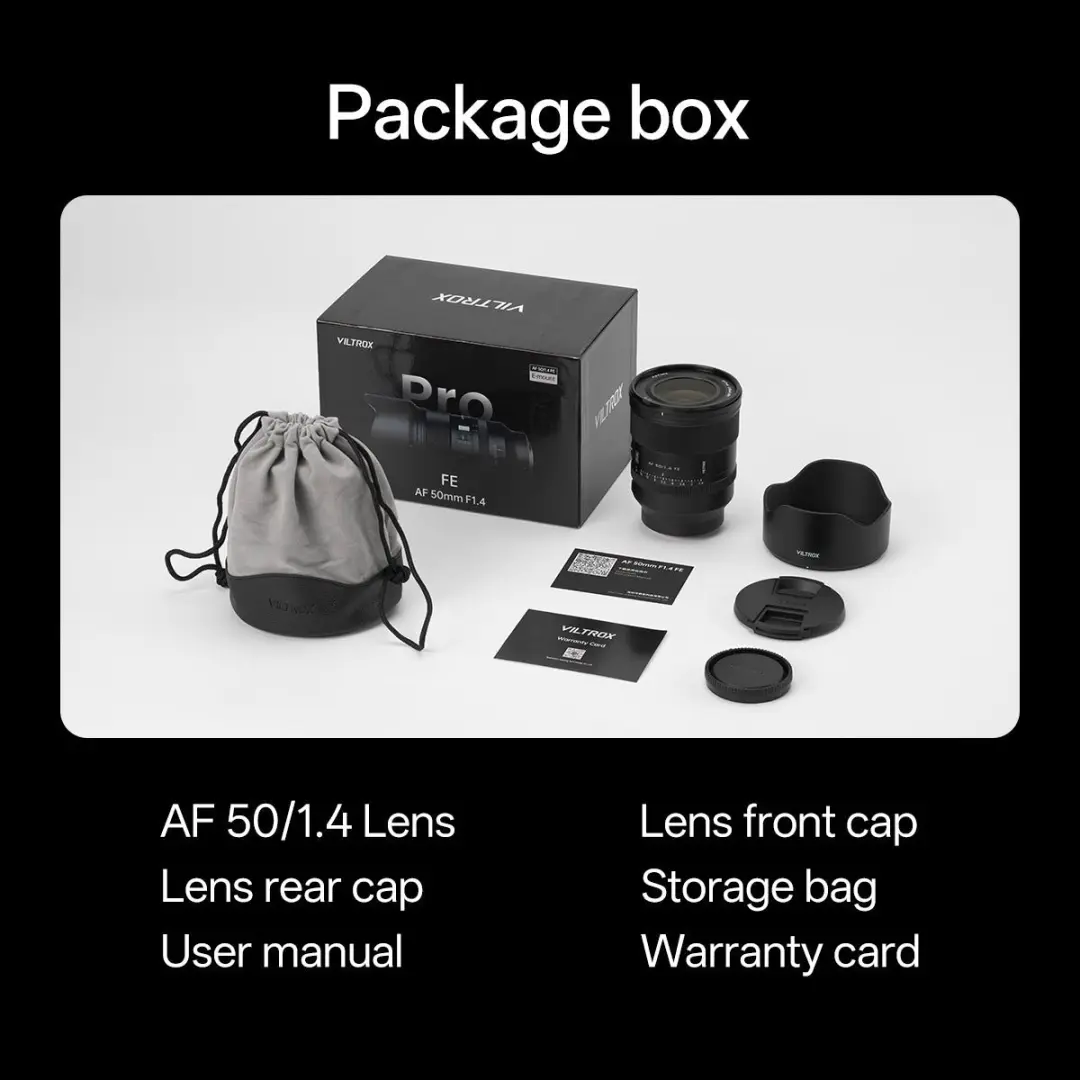 Sony Viltrox 50mm F1.4 FE - 77mm - 11 Bladen - Zwart - afbeelding 5 van 6