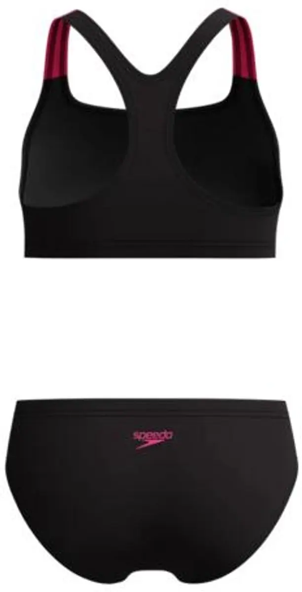 Speedo Medley Logo Racerback Sportbadpak Meisjes - 152 - Zwart/Roze