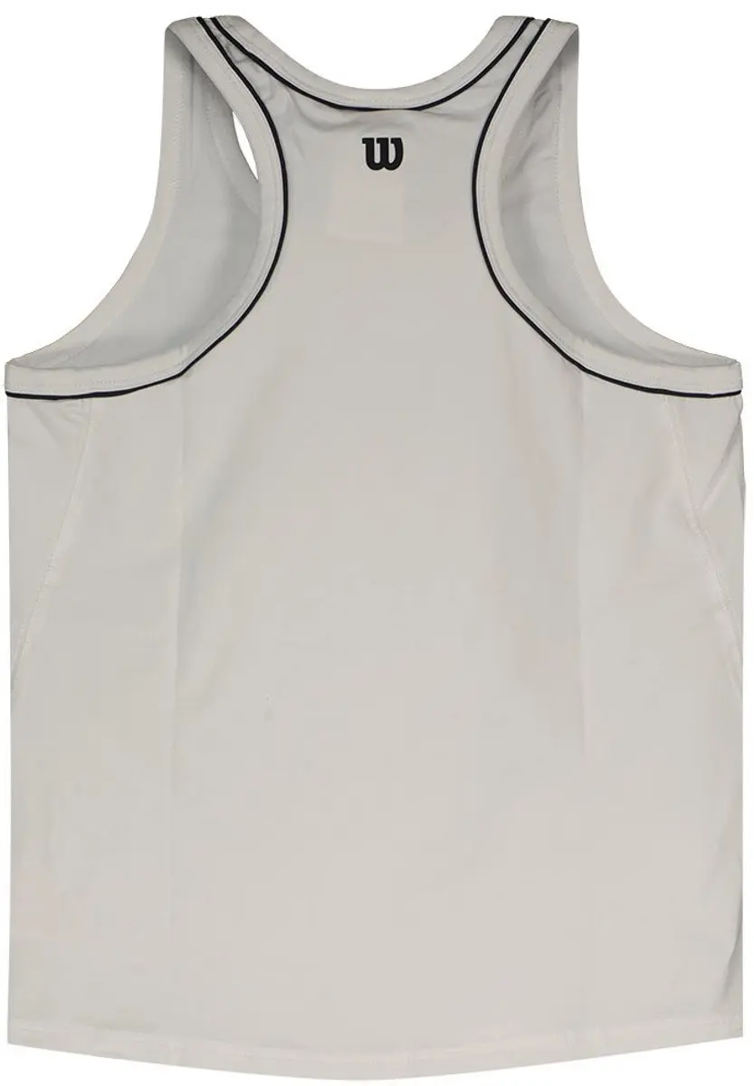Wilson Team Mouwloos T-shirt S - Bright White