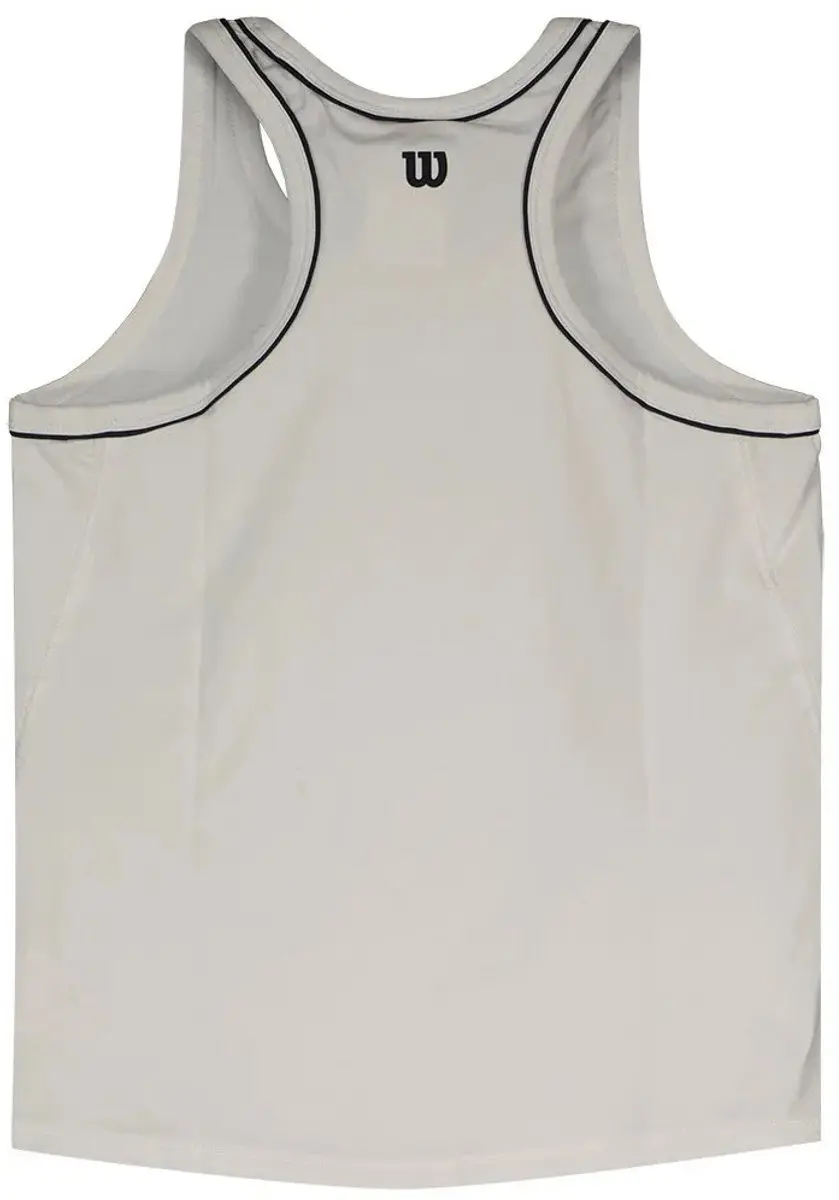Wilson Team Mouwloos T-shirt S - Bright White