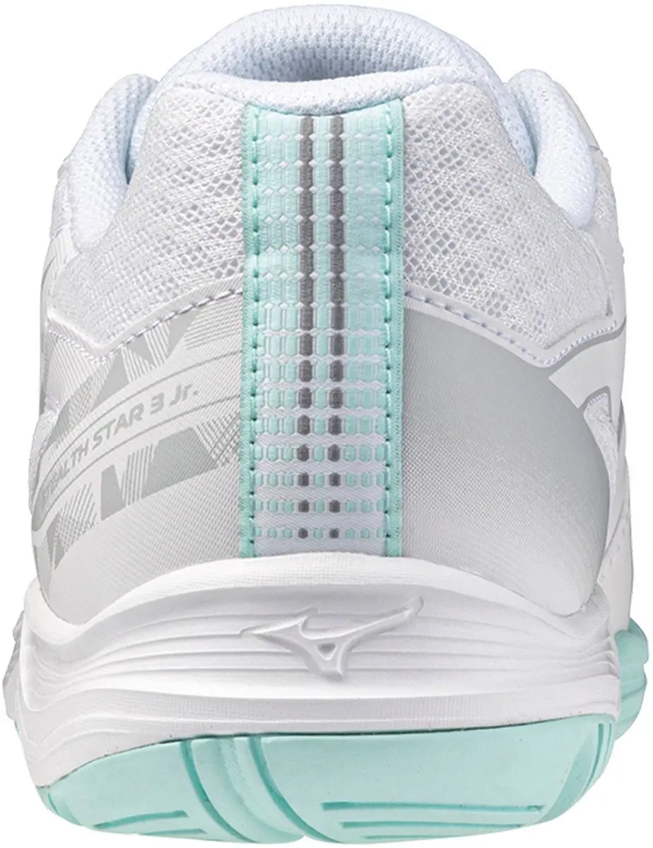 Mizuno Stealth Star 2 Indoorschoenen Junior 40 - Wit/Zilver/Lichtblauw
