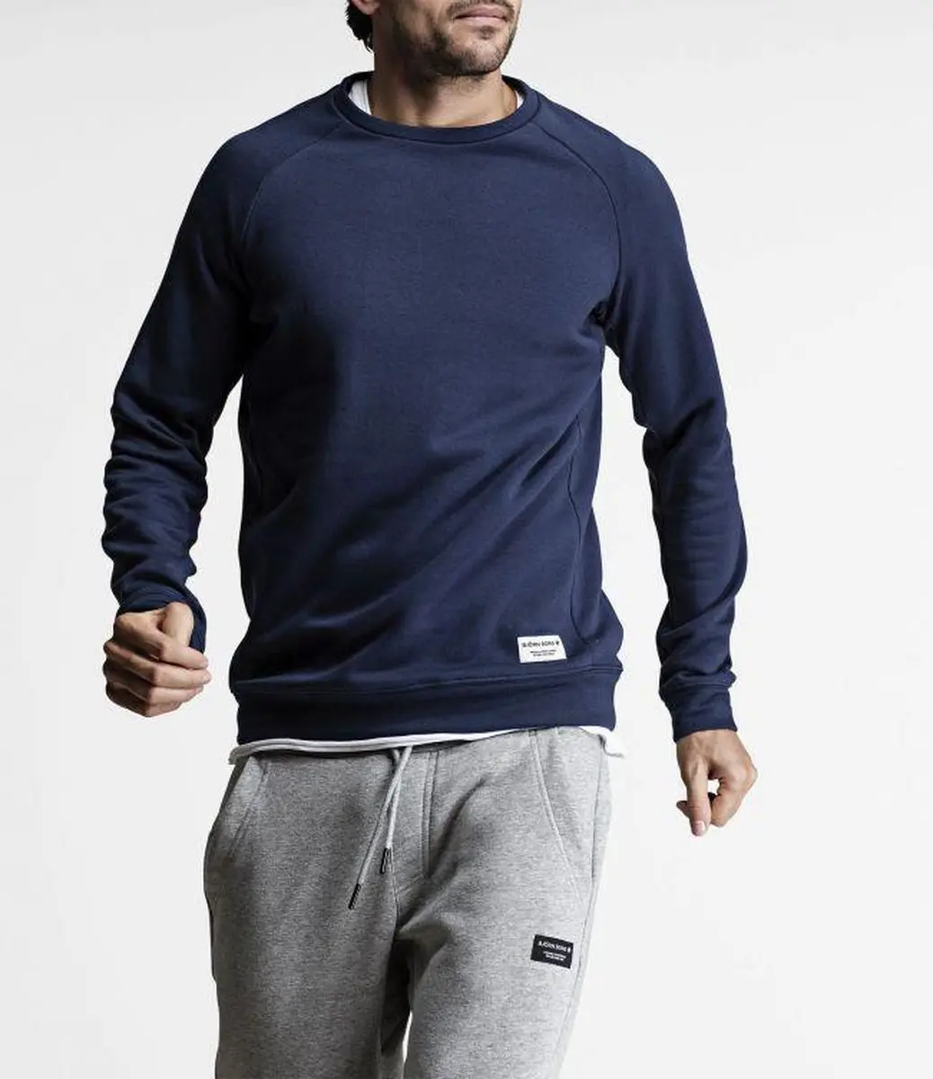 Björn Borg Crew BBcenter Heren Trui - Donkerblauw - XL