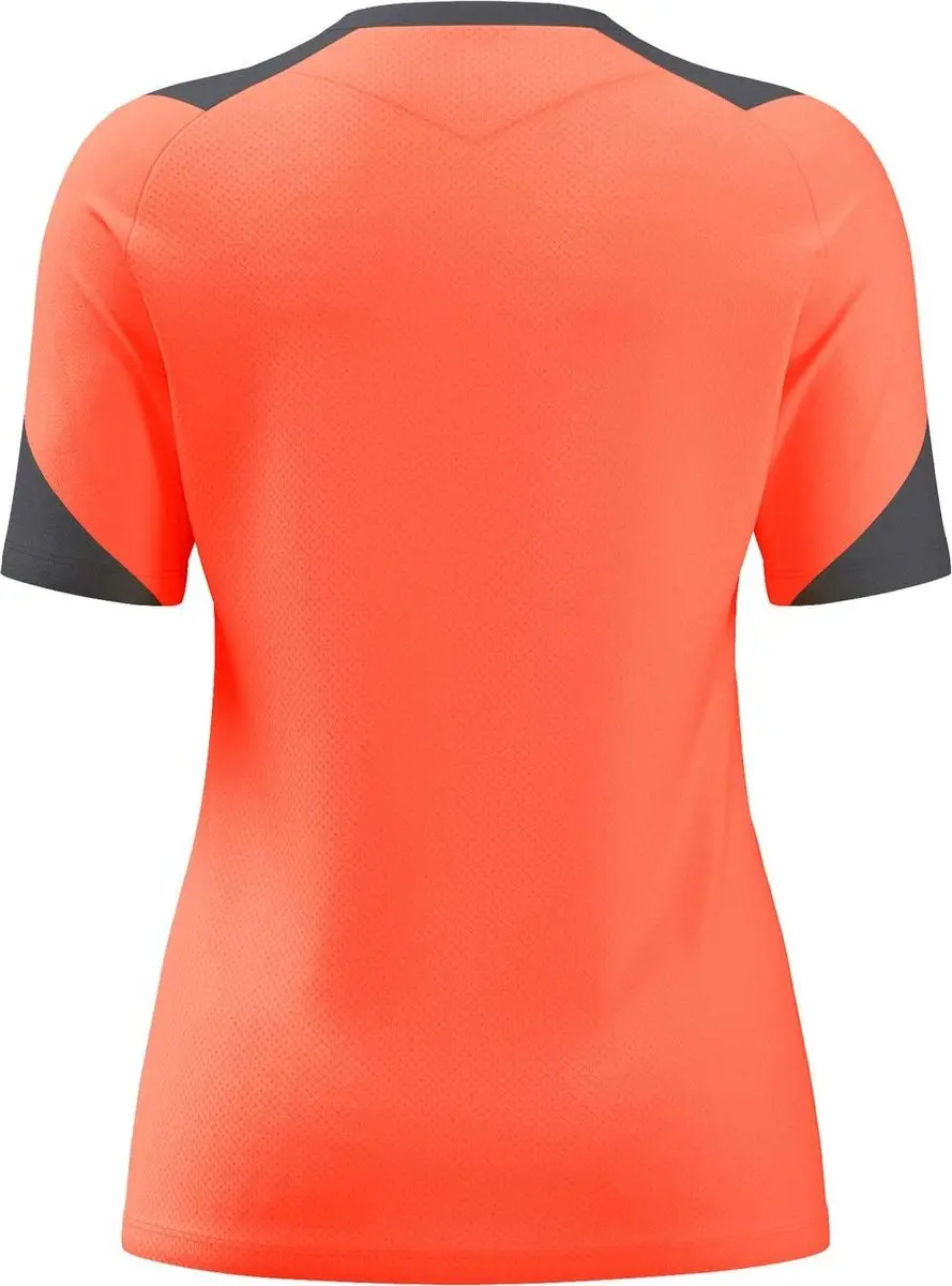 Macron Glory Sphinx Dames Shirt Korte Mouw - Koraal/Antraciet 3XL