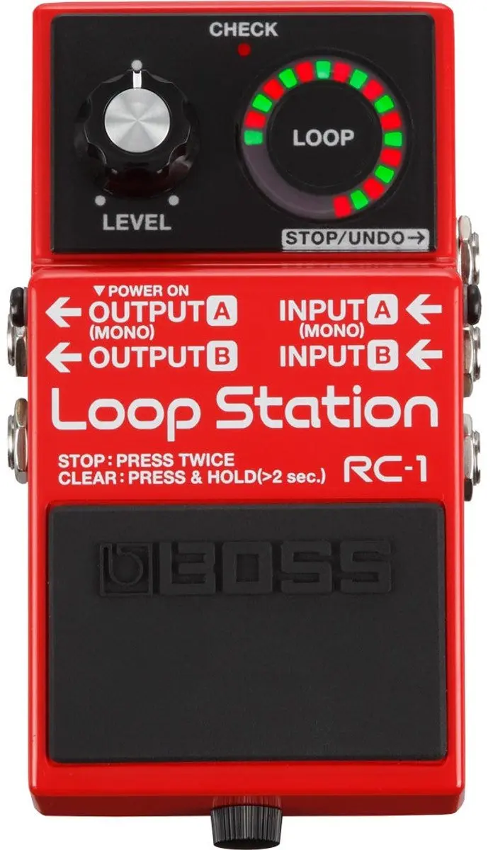 BOSS RC-1 Loop Station - Rood - afbeelding 2 van 3