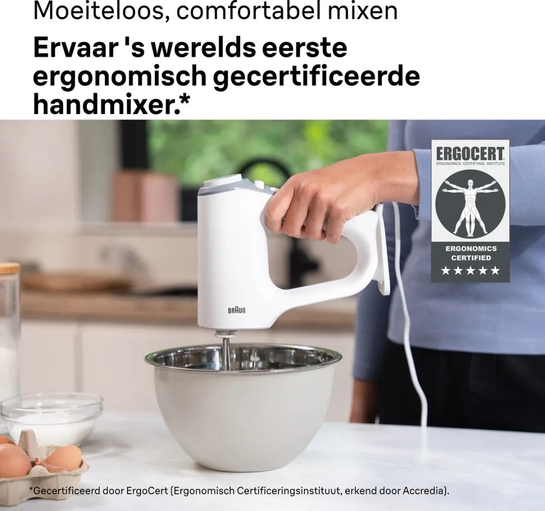 Braun MultiMix 3 HM3200WH Handmixer 500W - Wit