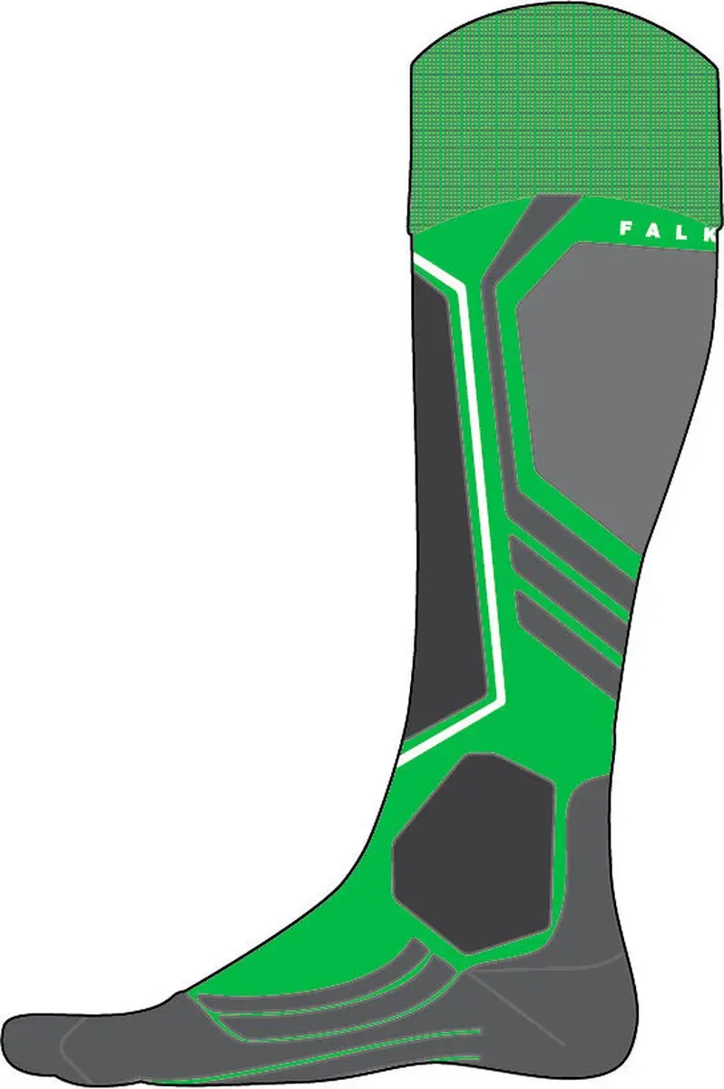 Falke SK2 Skisokken Kinderen - Dik Wol Groen 27-30