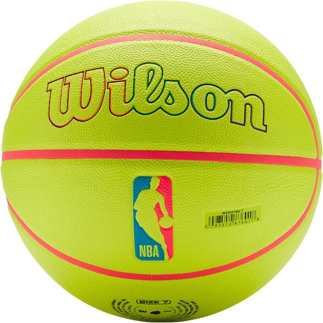Wilson NBA Chi Bulls Basketbal Maat 7 - Neon Geel