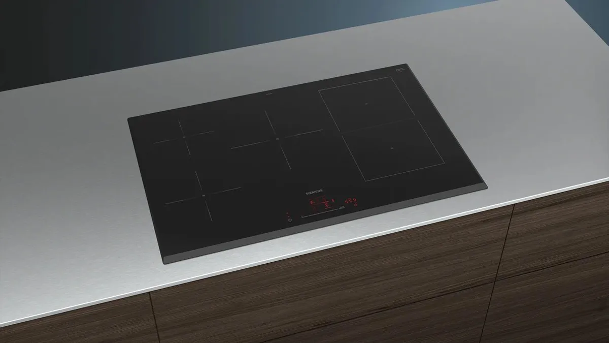 Siemens iQ500 ED851HWB1E Inductiekookplaat 80cm - 5 Zones - Zwart