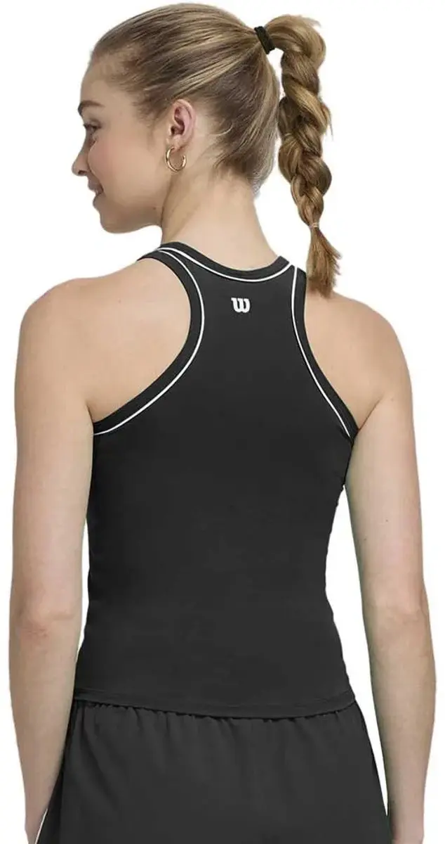 Wilson Team Mouwloos T-shirt Vrouw - L - Zwart