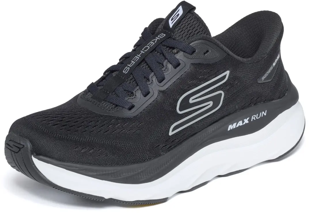 Skechers MAX RUN Dames Sportschoenen 38 - Zwart/Wit - afbeelding 6 van 6
