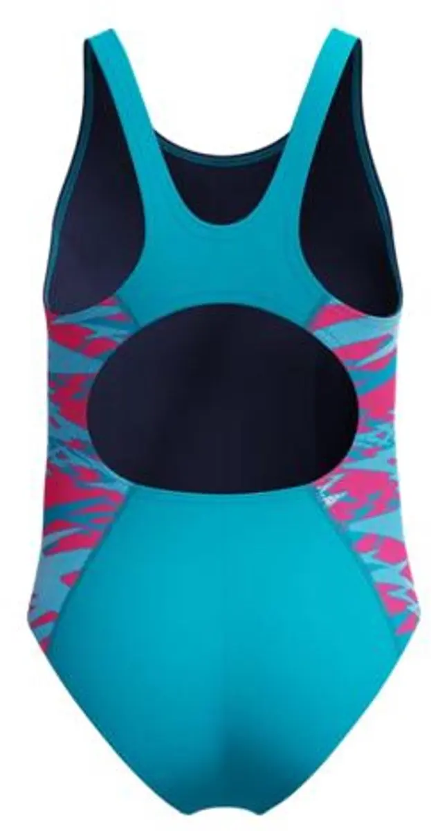 Speedo Hyperboom Splice Muscleback Meisjes Zwempak 152 - Turquoise/Roze