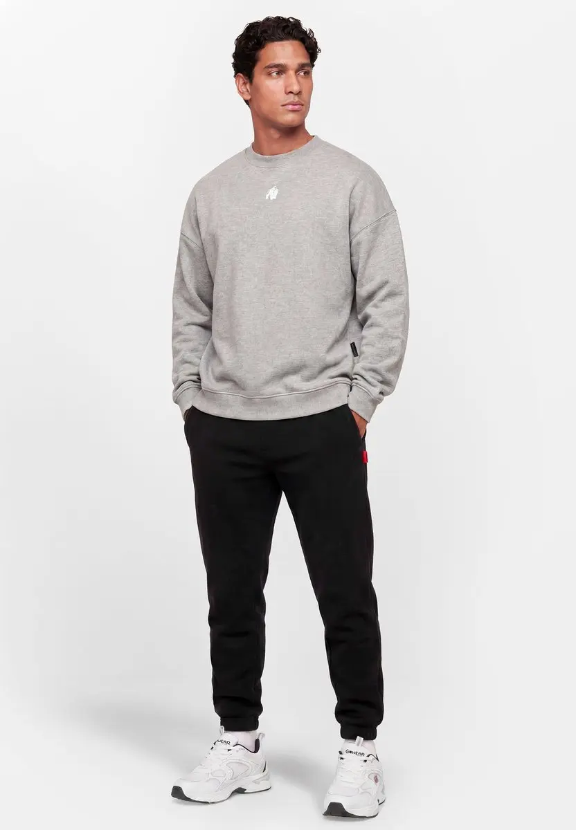 Gorilla Wear Leeds Oversized Sweater - Lichtgrijs L