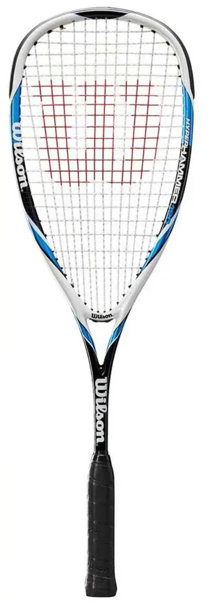Wilson Squashracket Hyper Hammer 120 - Blauw/Wit/Zwart - afbeelding 6 van 6