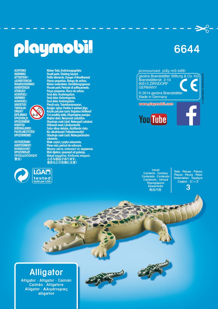 Playmobil Alligator met baby's - 6644