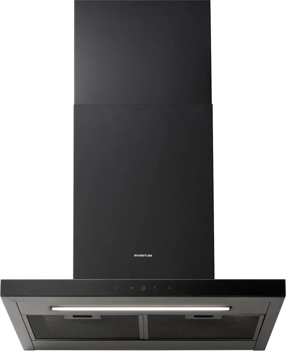 Inventum AKB6015ZWA Platte Wandschouw Afzuigkap 60cm - 700m³/h - Zwart