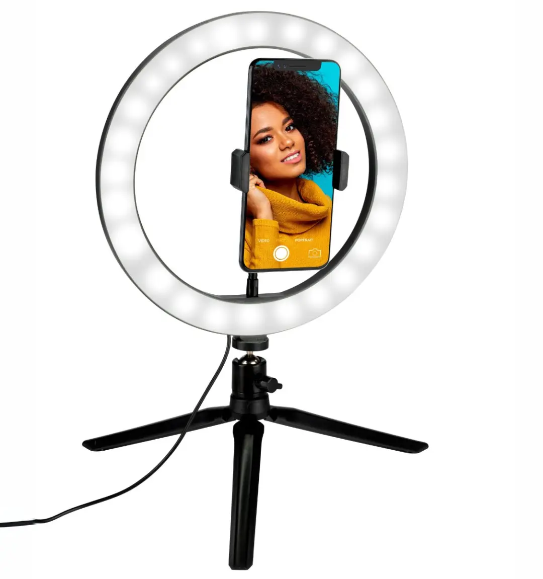 Grundig Ringlamp MEGRI7010/009 - 25cm - 120 LED - 3 Lichtstanden - USB - afbeelding 2 van 3