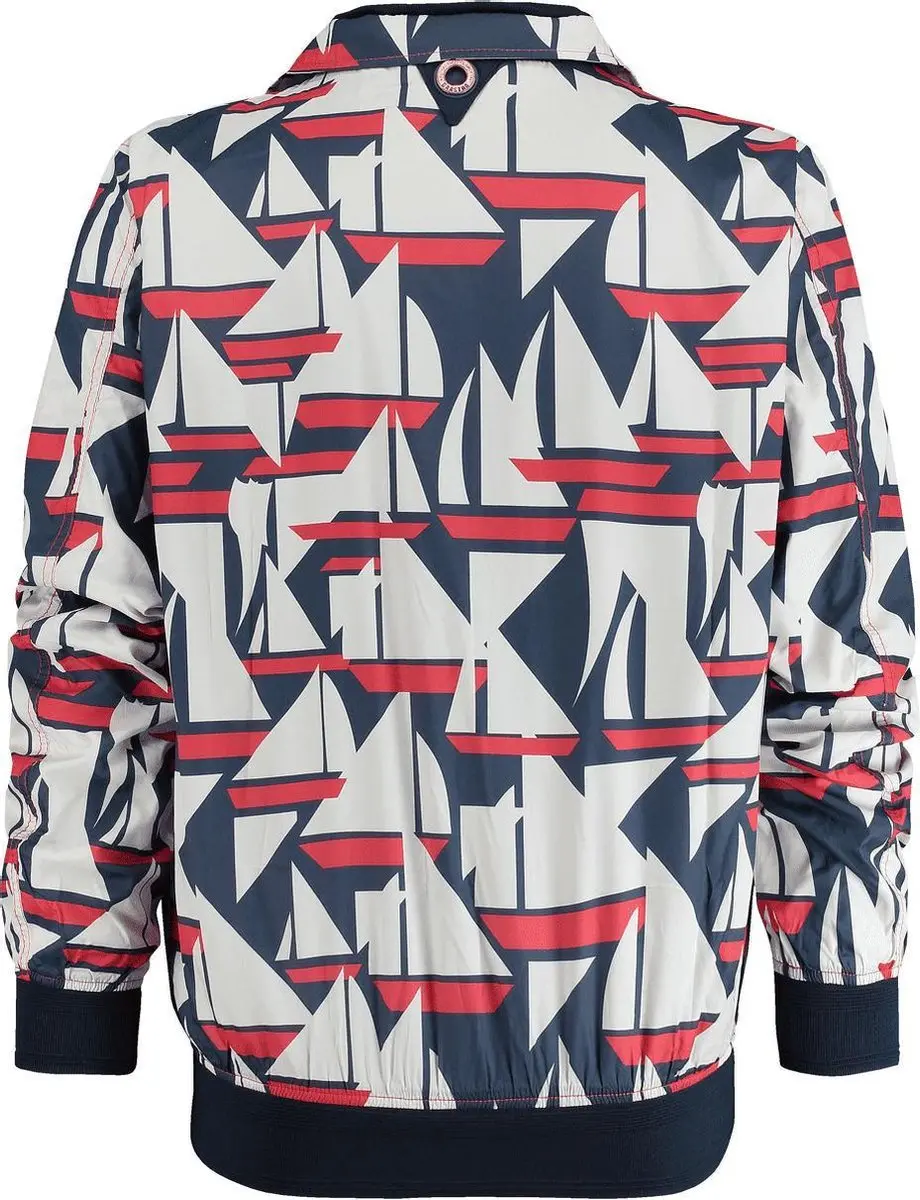 Gaastra Rough Print Bomberjack - XL - Rood/Wit/Blauw