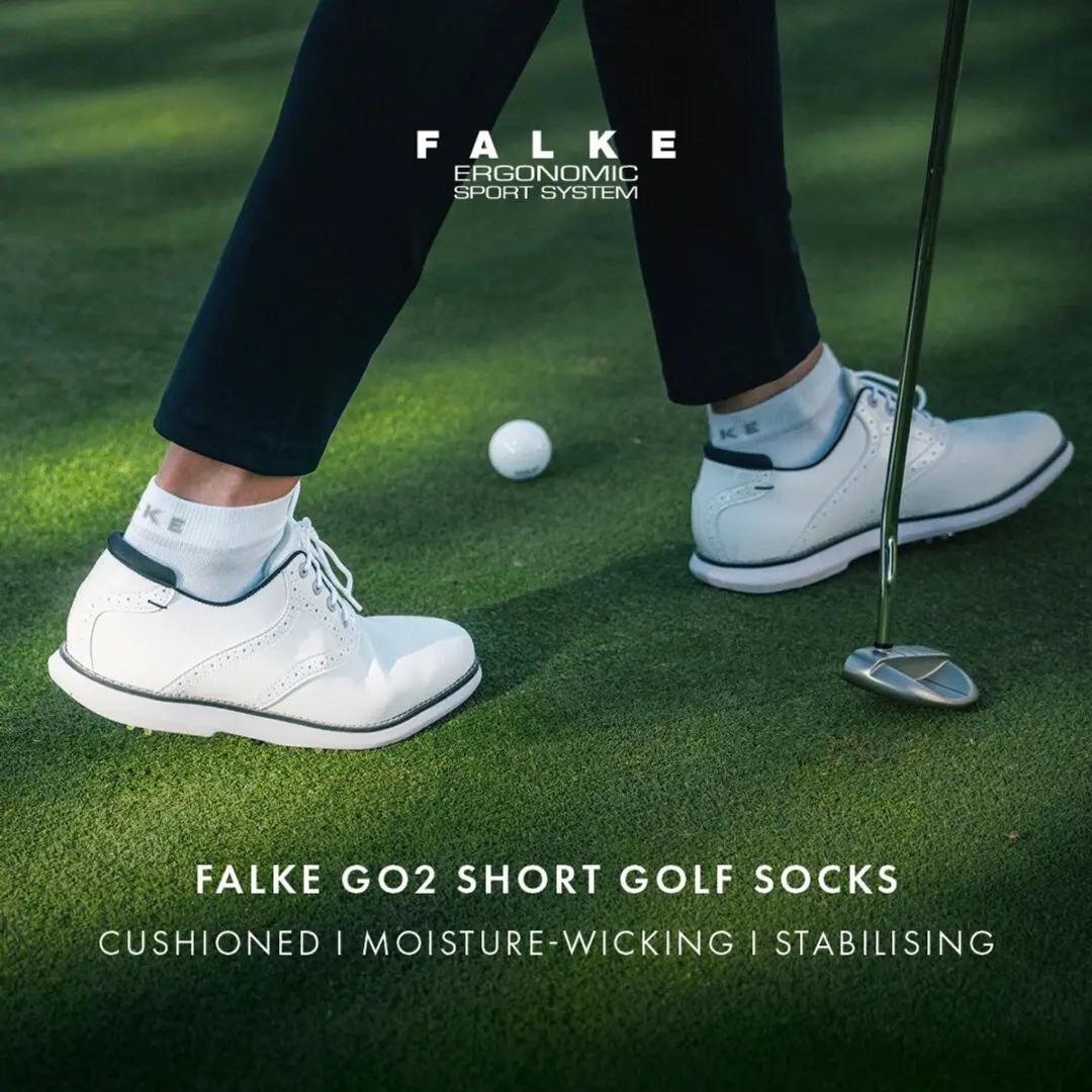 Falke GO2 Short Golfsokken Heren - Zwart - Maat 42-43