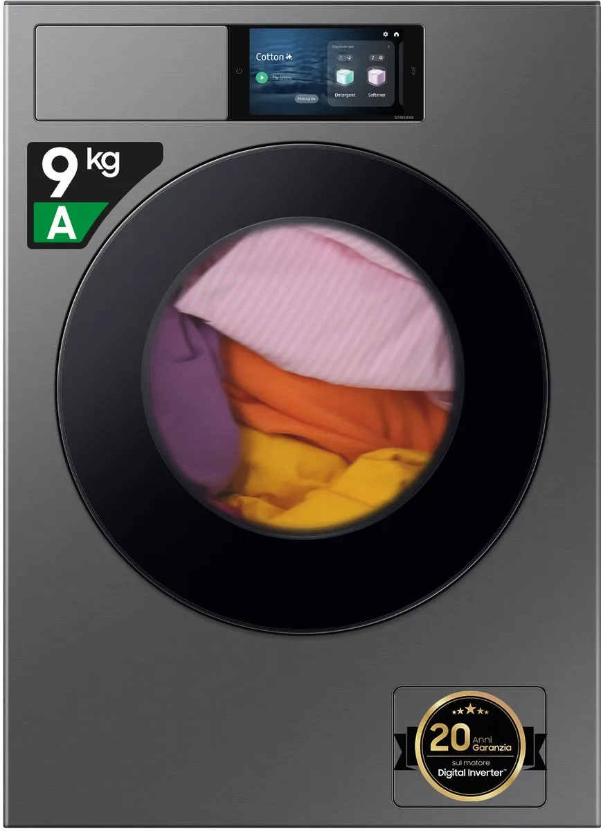 Samsung WF90F09C4SU3 Wasmachine - 9 kg 1400 RPM - Zilver