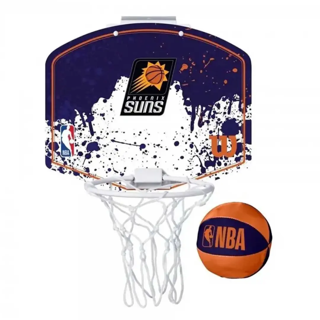 Wilson Team Mini Hoop NBA Suns Set - Bal en Mini Basket - Multicolor