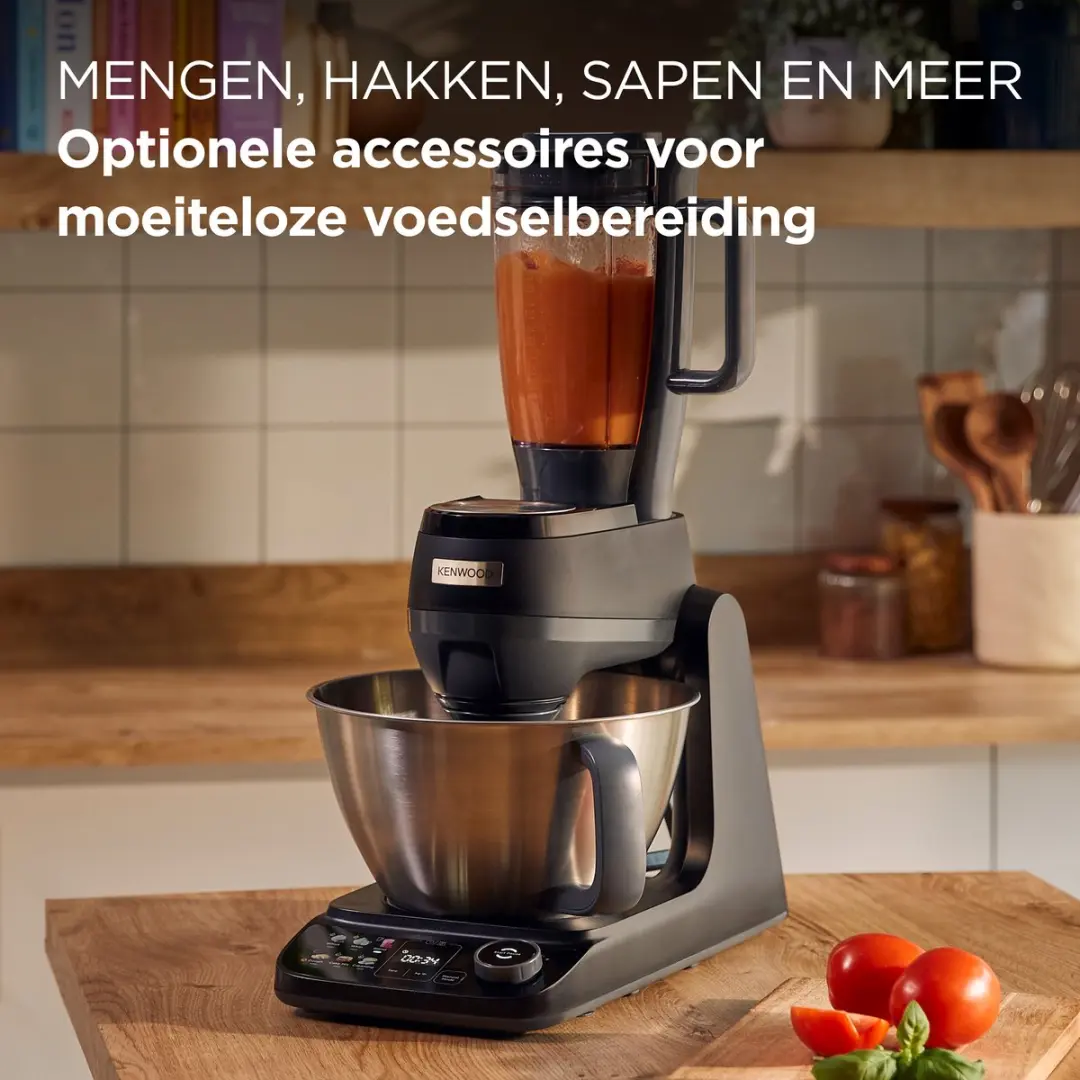 Kenwood KHC40.050BK Smart Touch Keukenmachine 1000W - Zwart - afbeelding 5 van 6