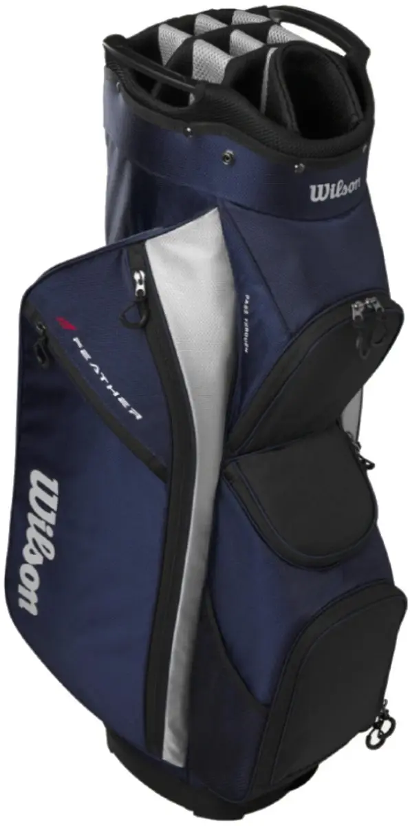 Wilson Feather Cartbag 2026 - Blauw Grijs