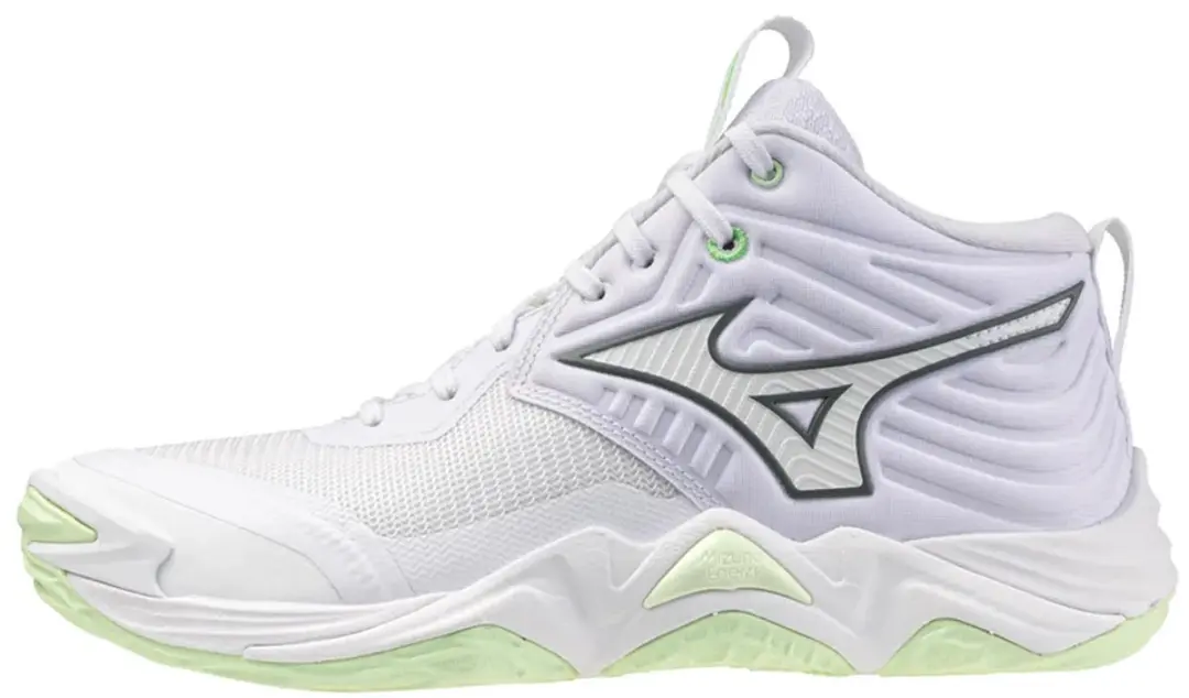 Mizuno Wave Momentum Elite Mid Indoor Schoenen Dames 41 - Wit